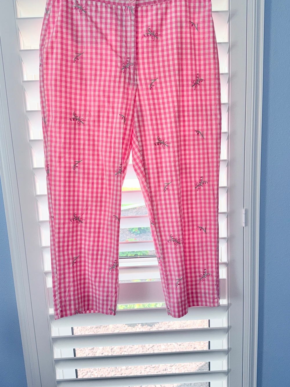 Lilly Pulitzer Pink Gingham capris